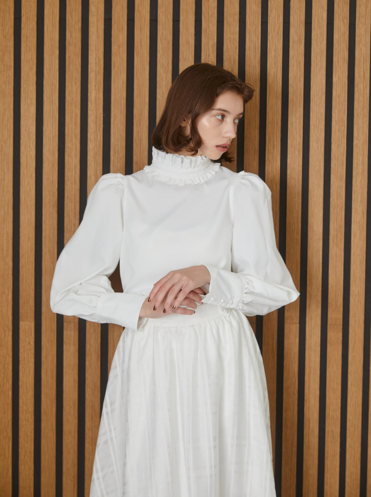 2023即納】 meer. Frill collar blouse ホワイトの通販 by 7☆shop