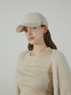 circle charm wool cap