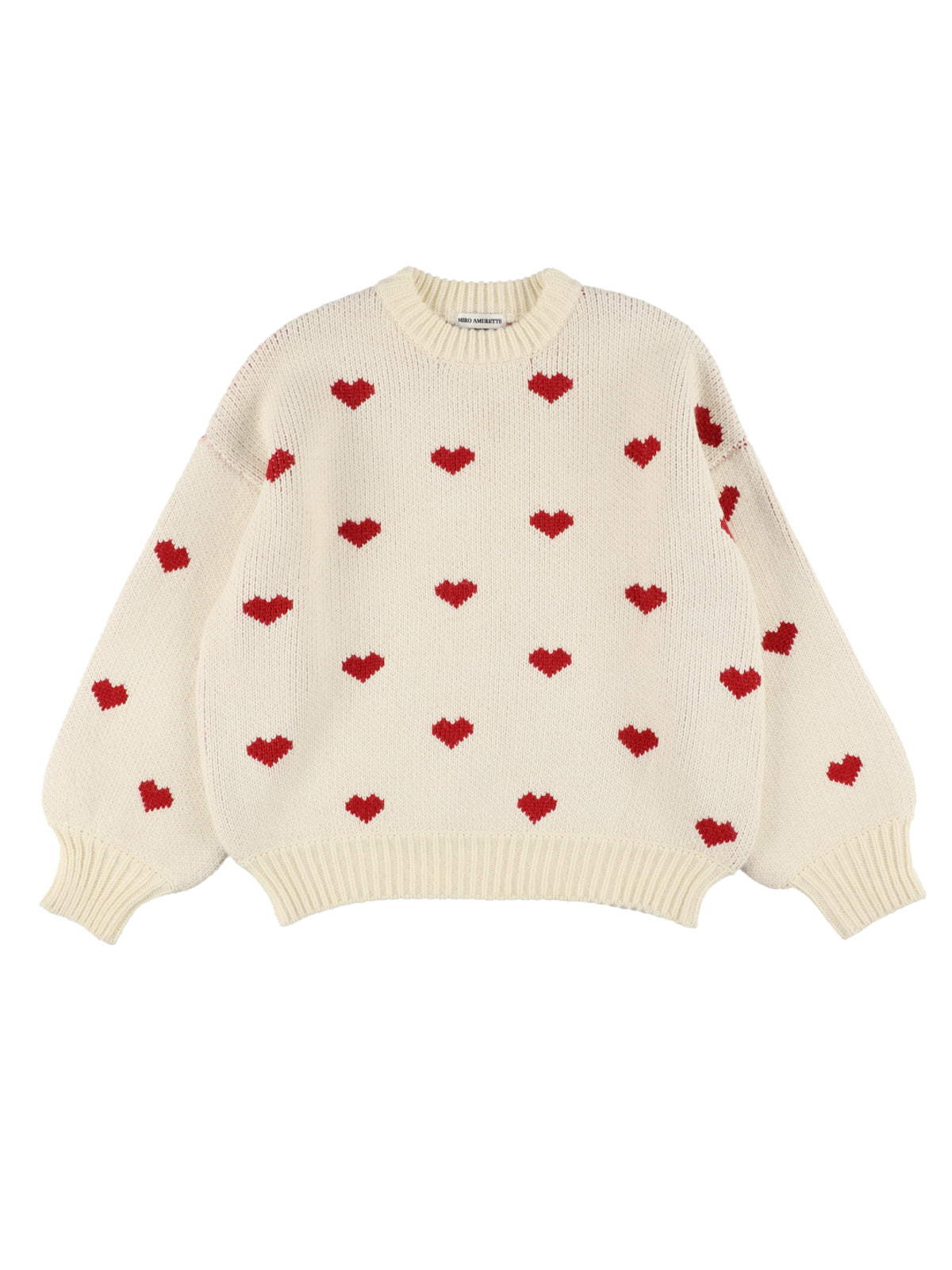 heart pattern knit