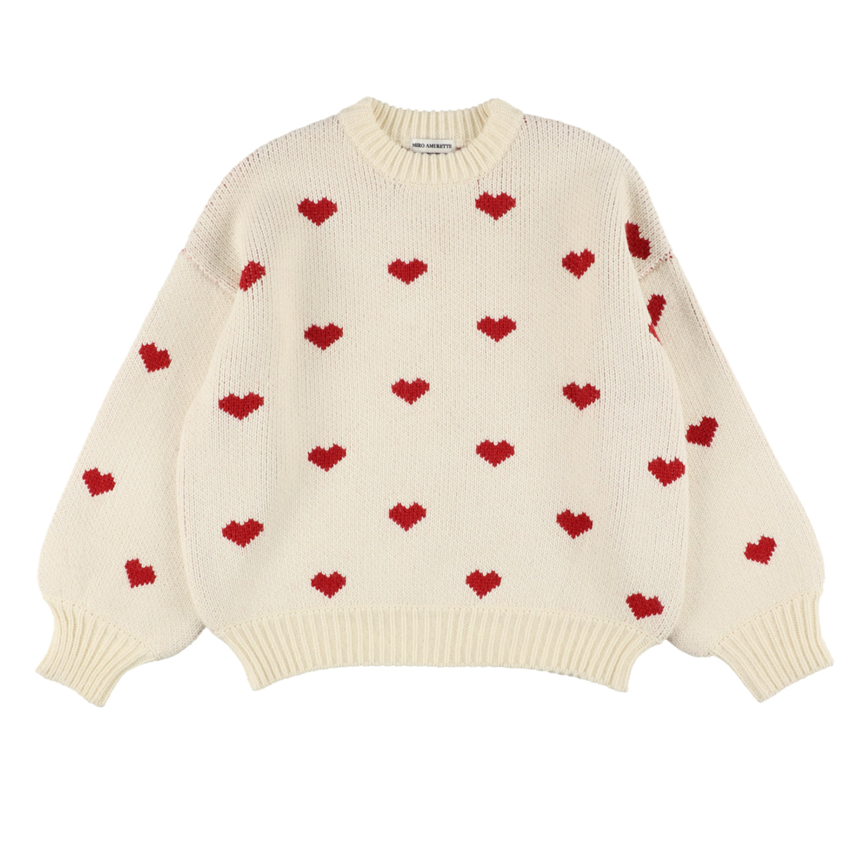 heart pattern knit