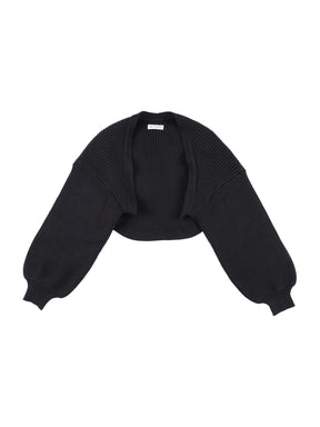 frill line onepiece”knit cardigan set”