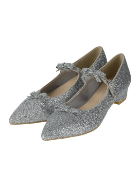 glitter pointed toe shoes