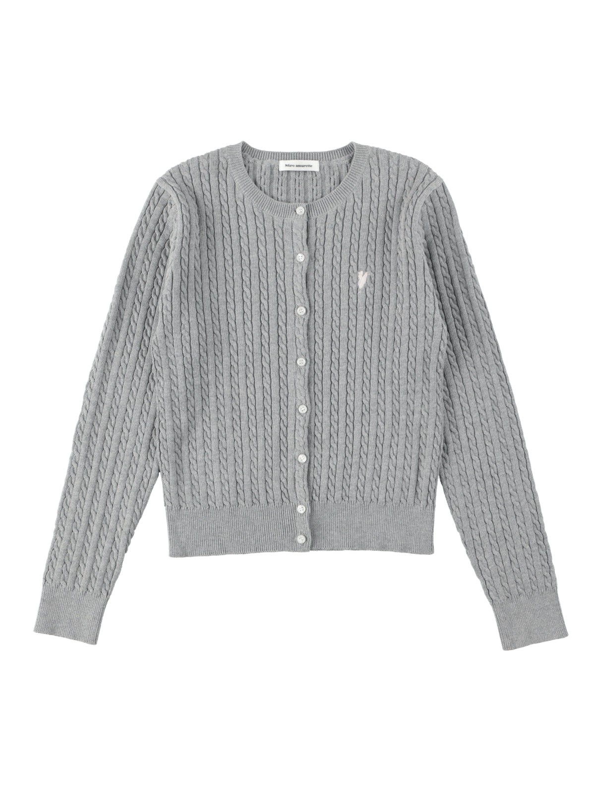 niwatori cable knit cardigan